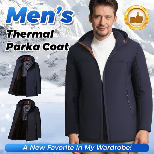 🔥 Men’s Thermal Thick Hooded Parka Coat