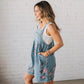 🌸New Fashion Hot Sale 50% Off🌸 Vintage Floral Printed Denim Jumpsuit
