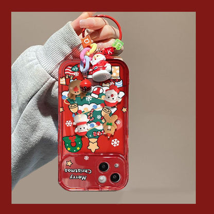 🎄Oferta especial de Navidad🔥Funda con espejo abatible y colgante de árbol de Navidad para iPhone🎅
