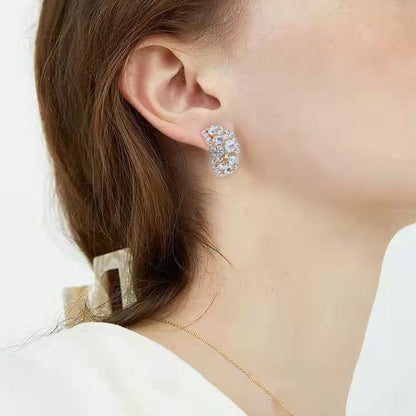 🔥Lab-Created Diamonds Hoop Earrings🎁