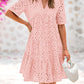⏰2025 Hot Sale -Women's Elegant Hollow Out Lace Ruffle Casual Mini Dress