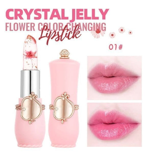 🎉Autumn Hot Sale🎉Crystal Jelly Flower Color Changing Lipstick