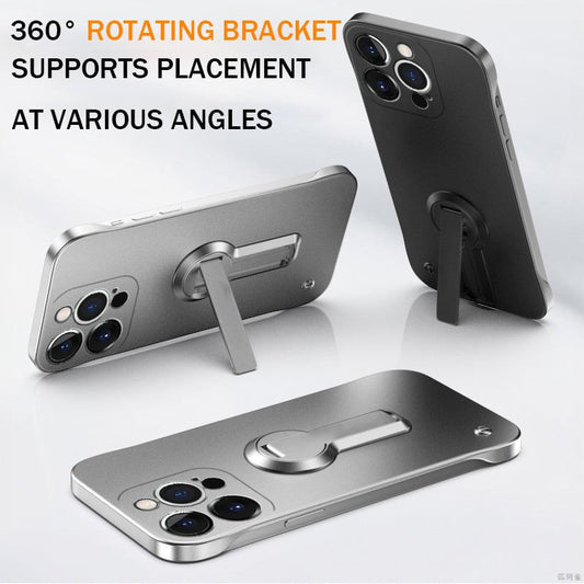 Shockproof Borderless Phone Case with 360° Stand