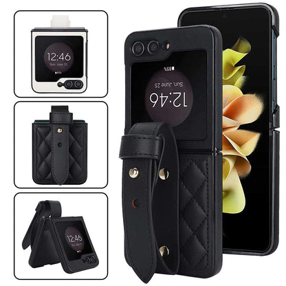 Shockproof Phone Case with Wrist Strap for Galaxy Z Flip 5/6