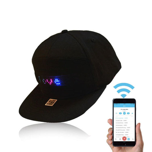 💥💥Limited Time 50% OFF✨🧢LED Bluetooth Cap with Custom Text & GIF Display | Customizable Designs & Fun Light Effects💡 ✅