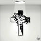 🏡ON SALE 50% OFF🔥✝️Metal Jesus and Cross Wall Art: Christian Home Decor🎄