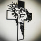🏡ON SALE 50% OFF🔥✝️Metal Jesus and Cross Wall Art: Christian Home Decor🎄