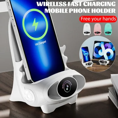 Mini chair wireless fast charger multifunctional phone holder