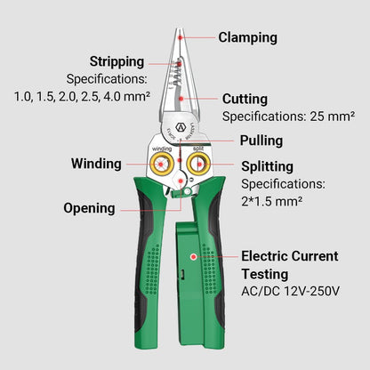 🔥8-in-1 Multi-Functional Wire Stripper Scissors