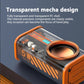 Transparent mecha wireless bluetooth speaker