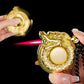 Embossed disk dragon rotating carousel gathering wealth and luck windproof lighter