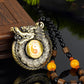 Embossed disk dragon rotating carousel gathering wealth and luck windproof lighter