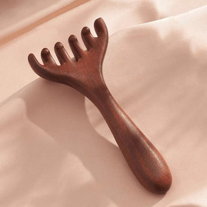 Peine de masaje meridiano de seis garras