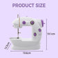 Electric sewing machine in mini format