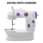 Electric sewing machine in mini format