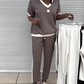 💜LAST DAY PROMOTION - 58%OFF💜Women's Casual V-Neck Top and Pants Set