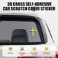 🚗✝️Metal Jesus Christ Cross Badge Stickers|3D Cross Self-Adhesive Car Scratch Cover Sticker