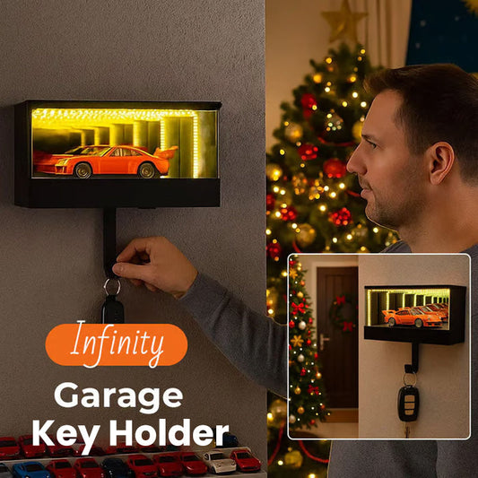🎄Christmas Sale 50% OFF🚗 Infinity Mirror LED Garage Key Holder