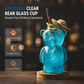 ✨LAST DAY PROMOTION Adorable Clear Bear Glass Cup