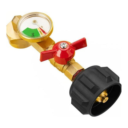 ✅Propane Refill Elbow Adapter with Gauge