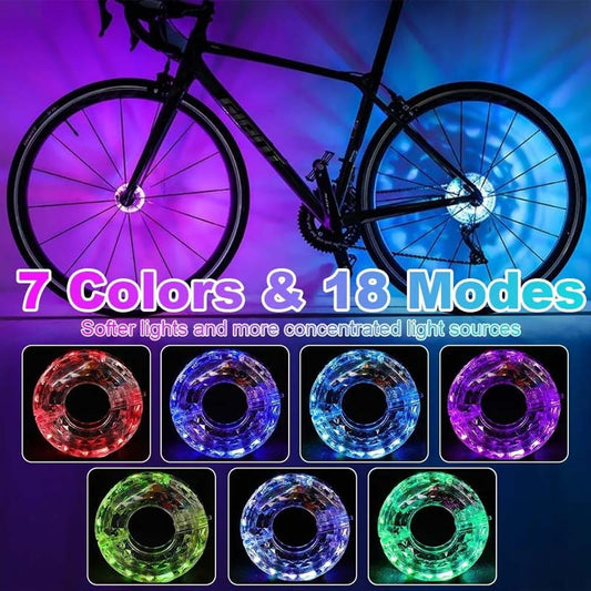 🚴 BUY 3 GET 1 FREE! 🎉 Bicycle Wheel LED Light – Waterproof, Easy Install & 6 Color Modes 📦