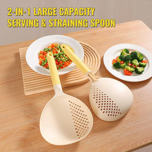 ✨2-IN-1 Large Capacity Serving & Straining Spoon🔍