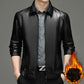 Men's Casual PU Leather Jacket