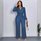Women’s Fashion Solid Color Wide Leg Jumpsuit
