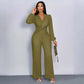 Women’s Fashion Solid Color Wide Leg Jumpsuit