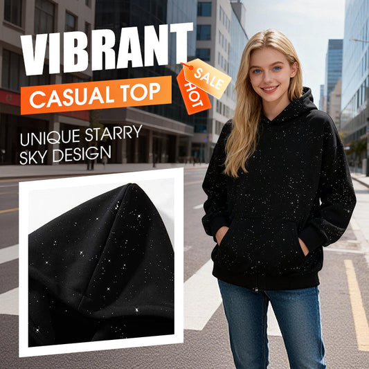 Comfortable Starry Sky Pullover Hoodie