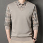 Men's Layered Style Long Sleeve Top