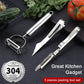 Stainless Steel 3 Pieces Peeling Tool Set