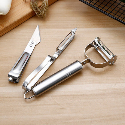 Stainless Steel 3 Pieces Peeling Tool Set