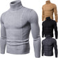 Men's Slim Fit Cable Knit Turtleneck Sweater