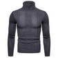 Men's Slim Fit Cable Knit Turtleneck Sweater
