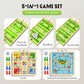 5-in-1 Foldable Wooden Board Game Set 