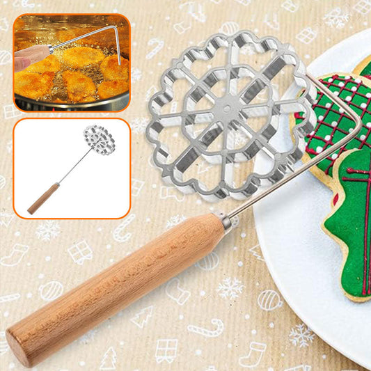 Aluminum Flower Frying Mold with Handle