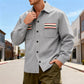 Men's Warm-Lined Shirt with Contrast Pockets