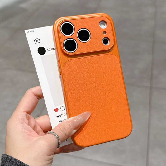 Premium Leather-Textured Shockproof Phone Case